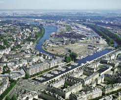 Vue aérienne de Caen