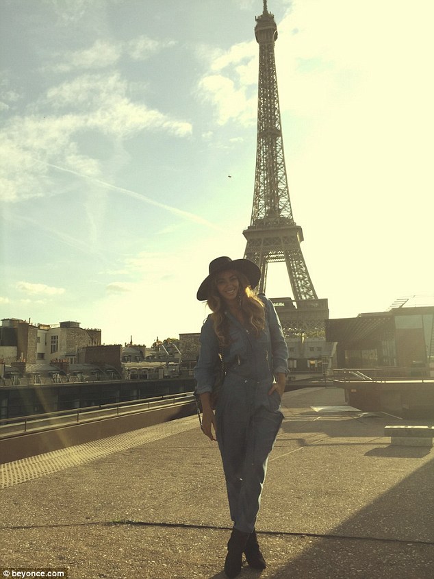 Beyoncé à Paris, photo postée sur son compte instagram