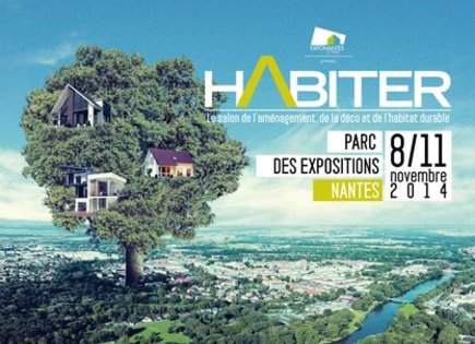 Affiche officielle du salon Habiter de Nantes, version 2014
