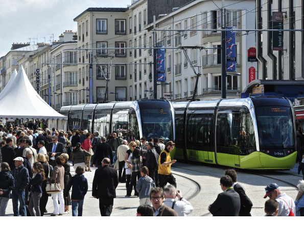 Le tramway de Brest a été inauguré en 2012, et dessert aujourd'hui 30 % de la population.