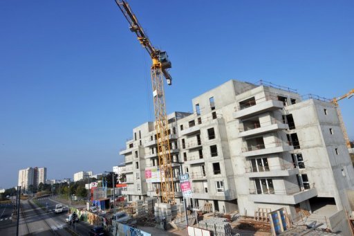 Vue d'un chantier de construction de logements neufs