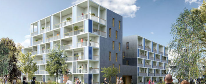 Programme immobilier LES PATIOS ERDRE PORTERIE, Nantes.