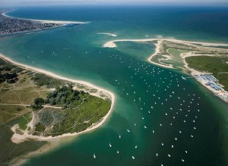 Le littoral de l'Orne, vue du ciel