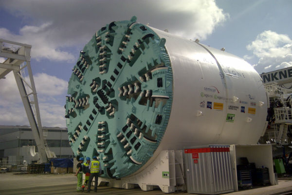 La machine à creuser le métro de Rennes