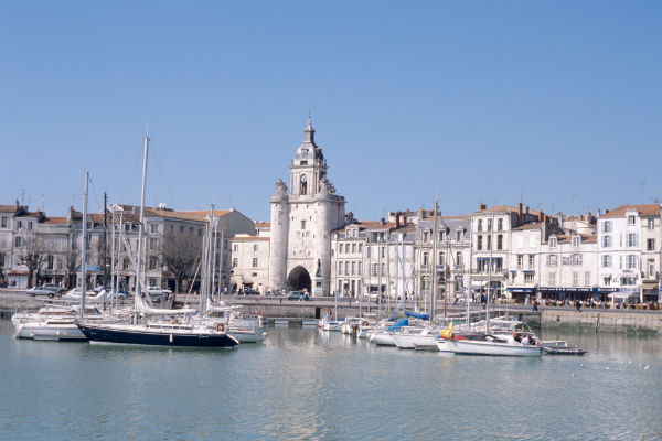 Vue sur le port de la Rochelle