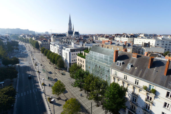 Ville de Nantes, vue d'en haut