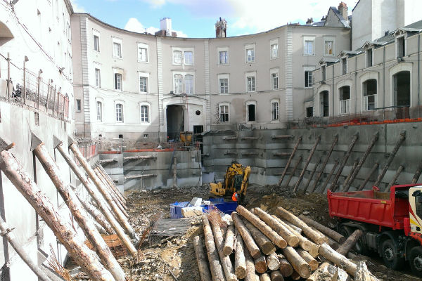 Construction de la résidence de logements neufs carré Lafayette à Nantes