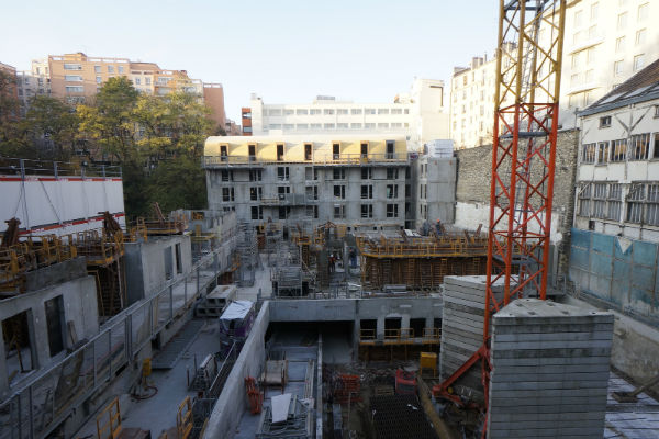 Chantiers de construction de logements, Paris