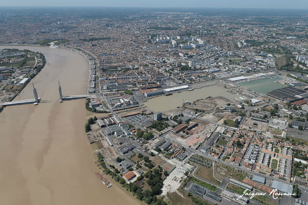 Vue aérienne du quartier de Bacalan