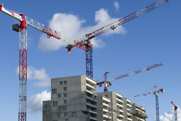 Chantier de construction d'appartements