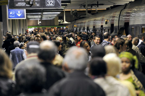 H de pointe sur la ligne B du RER