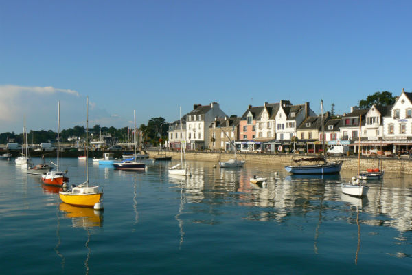 Vue du bord de mer de la Trinité-sur-Mer