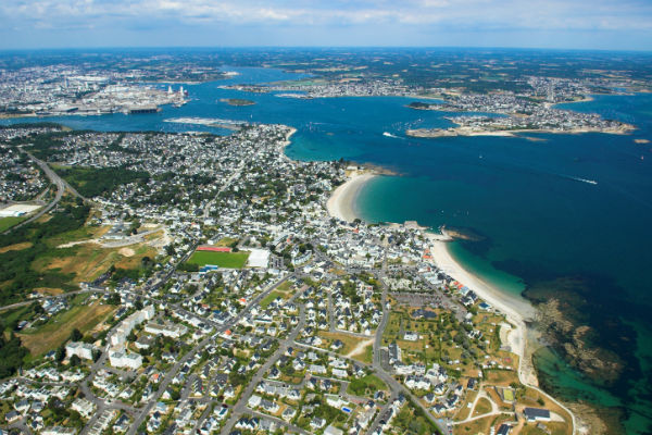 Vue aérienne de Lorient