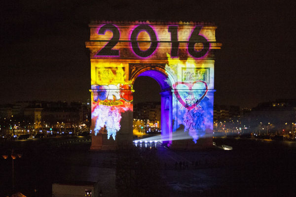 Réveillon 2015–2016 sur les Champs-Élysées
